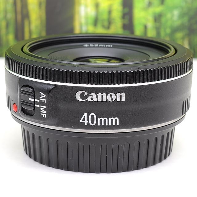 Canon(キヤノン)のCanon EF 40mm F2.8 STM！明るい単焦点レンズ☆3090-1 スマホ/家電/カメラのカメラ(レンズ(単焦点))の商品写真