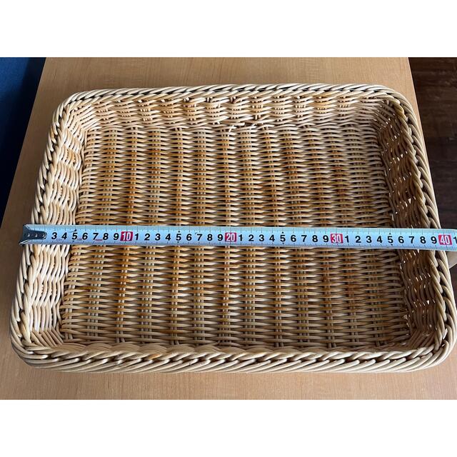 よし与工房 角浅型プラタンかご アイボリー 4つセット①の通販 よし与工房 角浅型プラタンかご アイボリー 4つセット①の通販