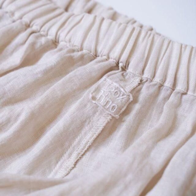 120%LINO リネン ロングスカート ベージュ 麻 リネン スリット