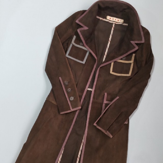 Marni - Vintage マルニ スエードロングコートの通販 by Mizu|マルニ