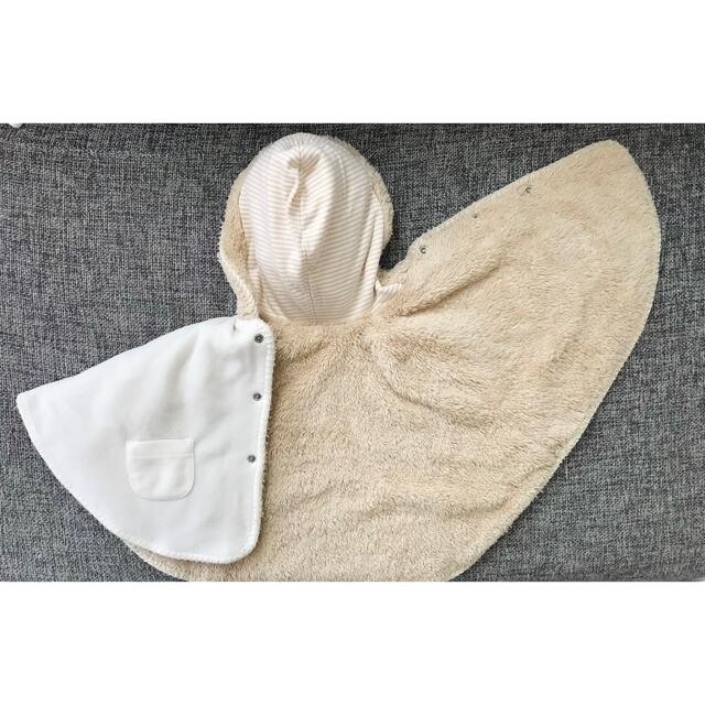 ベビーポンチョ　COMME CA FOSSETTE クマ キッズ/ベビー/マタニティのベビー服(~85cm)(ジャケット/コート)の商品写真