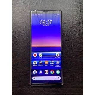 エクスペリア(Xperia)のxperia1 SOV40  ブラック　SIMフリー(スマートフォン本体)