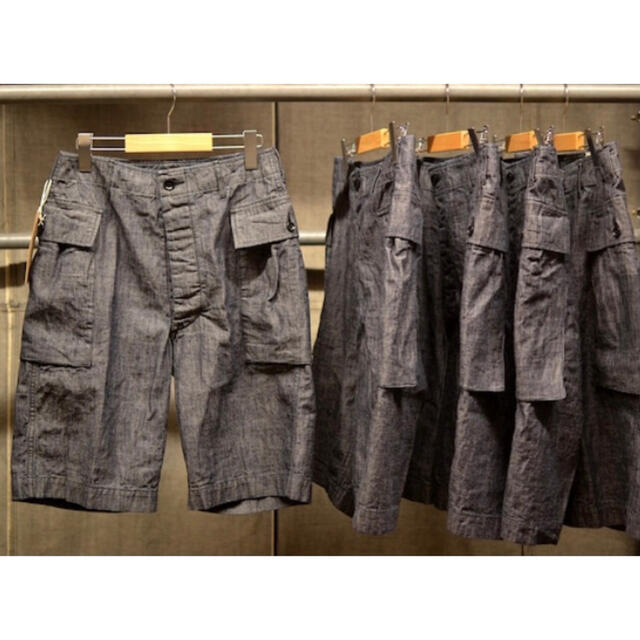 ボンクラ　boncoura 43cargoshorts コットンリネンショーツ