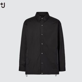 ユニクロ(UNIQLO)の【美品】UNIQLO ＋j シャツ　黒　XL(シャツ)