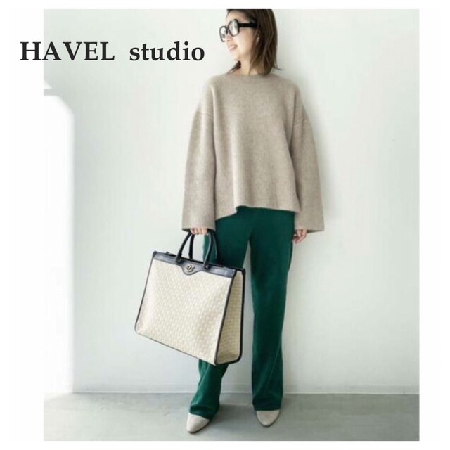 【HAVEL studio/ハーヴェルスタジオ】C/N RACOON KNITハーヴェルスタジオ