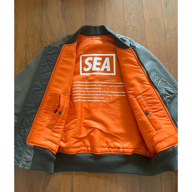 WIND AND SEA(ウィンダンシー)のWIND AND SEA リバーシブルMA1 メンズのジャケット/アウター(ブルゾン)の商品写真