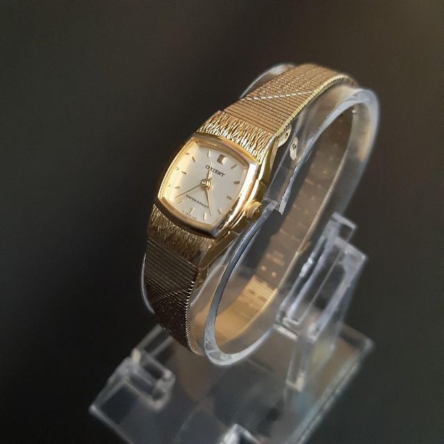 ORIENT(オリエント)の良品【稼働品】ORIENT　オリエント　ゴールド　スクエア　レディース時計 レディースのファッション小物(腕時計)の商品写真