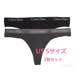 カルバンクライン(Calvin Klein)のカルバンクライン ロゴ Tバック　2枚セット(ショーツ)