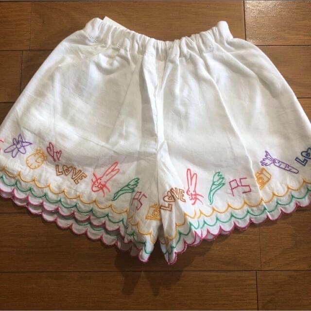 ポールスミス新品新作タグ付き落書き柄刺繍ショートパンツ100キッズ服女の子用(90cm~)