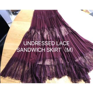 アメリヴィンテージ(Ameri VINTAGE)のUNDRESSED LACE SANDWICH SKIRT（M）(ロングスカート)