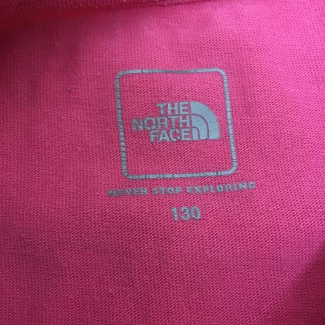 THE NORTH FACE(ザノースフェイス)のノースフェイス　キッズ　半袖Tシャツ　130センチ キッズ/ベビー/マタニティのキッズ服女の子用(90cm~)(Tシャツ/カットソー)の商品写真