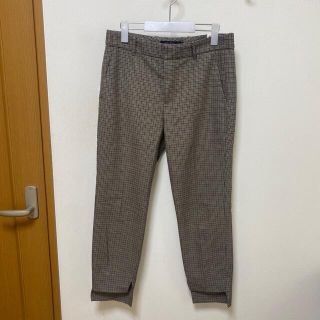 ザラ(ZARA)のZARA チェック柄 テーパードパンツ(スラックス)