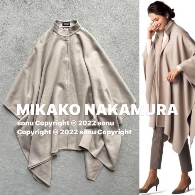 2021 MIKAKO NAKAMURAカシミヤ マント コート jeanジーン | フリマアプリ ラクマ 2021 MIKAKO NAKAMURAカシミヤ マント コート jeanジーン | フリマアプリ ラクマ