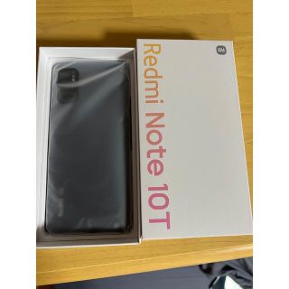 ソフトバンク(Softbank)のRedmi Note 10T ブラック　ソフトバンク　SIMフリー(スマートフォン本体)