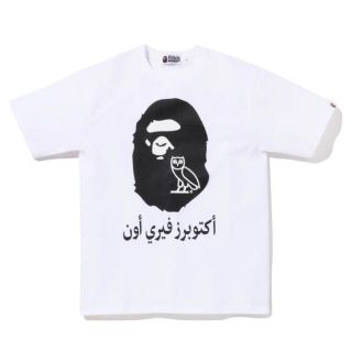 アベイシングエイプ(A BATHING APE)の【 BAPE X OVO 】APE HEAD TEE サイズXL(Tシャツ/カットソー(半袖/袖なし))