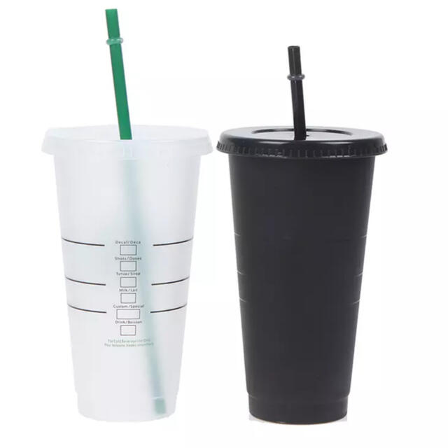 Starbucks Coffee(スターバックスコーヒー)の【新品】スタバタンブラー　ブラック&クリア　710ml インテリア/住まい/日用品のキッチン/食器(タンブラー)の商品写真