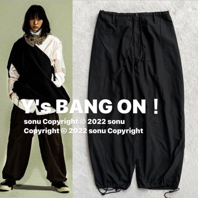 2021AW Y's BANG ON! ワイズ ヨウジヤマモト ワイド パンツ2