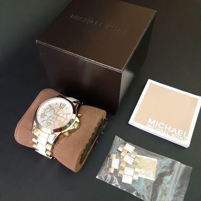 Michael Kors(マイケルコース)の良品【稼働品】MICHAEL KORS　マイケルコース　MK5743　ゴールド メンズの時計(腕時計(アナログ))の商品写真