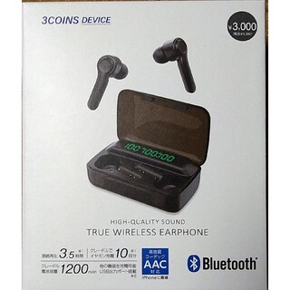 3COINS - Bluetooth高音質完全ワイヤレスイヤホン