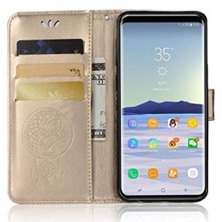 ギャラクシー(Galaxy)のGalaxy S9    ケース     幸せのフクロウ柄(Androidケース)