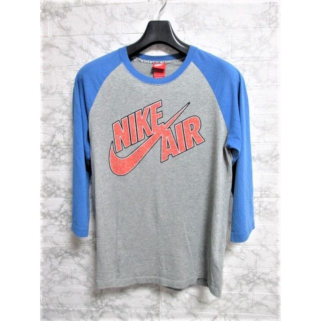 ☆NIKE ナイキ プリント ロゴ 7分袖 Tシャツ/メンズ/M☆完売人気モデル