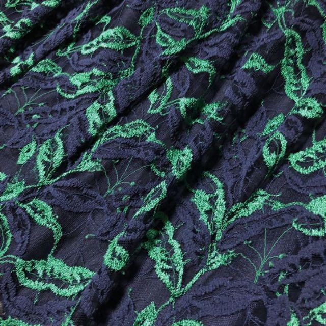 VIAGGIO BLU(ビアッジョブルー)のビアッジョブルー♡ ファンシー リーフモチーフ レース フレアスカート レディースのスカート(ひざ丈スカート)の商品写真