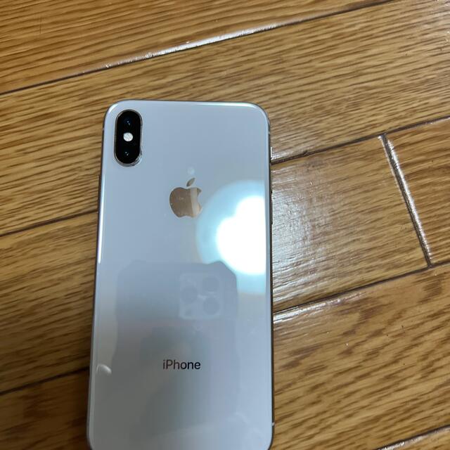 iphone x  b simフリー シルバーアップル