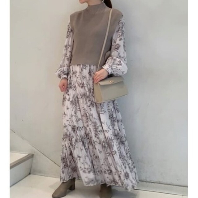 ニットベストコンビワンピースSNIDEL レディース ワンピース