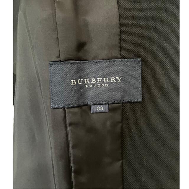 新品同様 BURBERRY - バーバリー レディース カシミヤ混 テーラードジャケット ブラック 黒 38 M テーラードジャケット