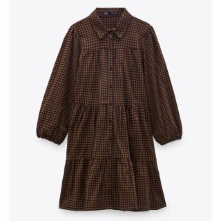 ザラ(ZARA)のZARA ギンガムチェック柄ワンピース(ひざ丈ワンピース)