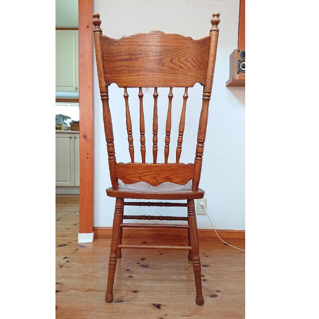②ビンテージ ウッド チェア 木製 英国 アンティーク スティックバック 椅子