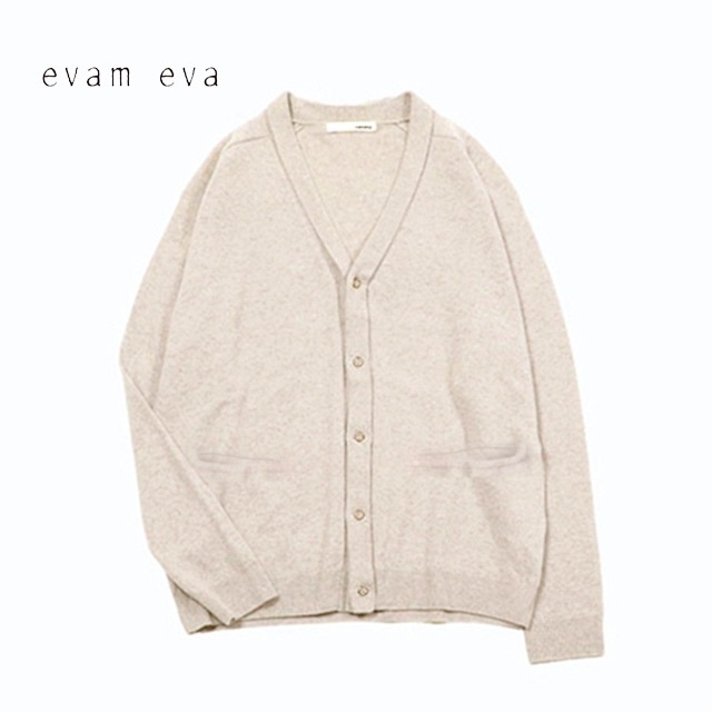 美品 evam eva✨エヴァムエヴァ カシミヤ100% ポケット カーディガン