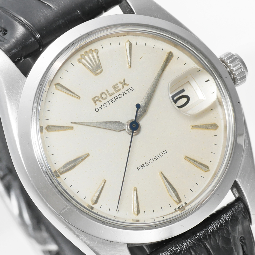 ROLEX オイスターデイト Ref.6694 アイボリー アンティーク品 メンズ 腕時計