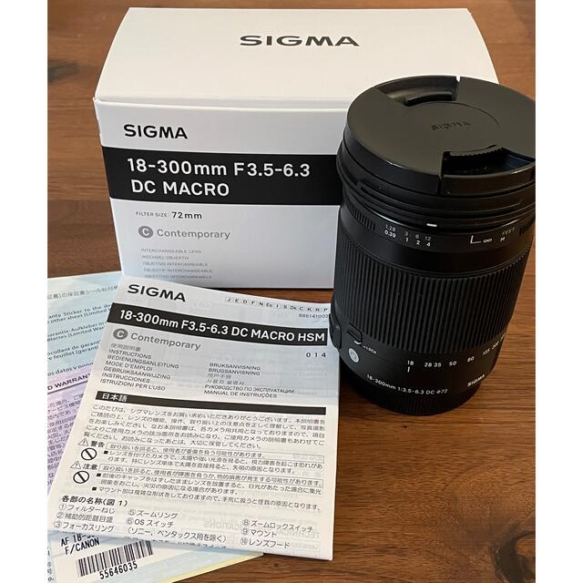 SIGMA(シグマ)のSIGMA 18-300mm F3.5-6.3 キャノン用　Canon シグマ スマホ/家電/カメラのカメラ(レンズ(ズーム))の商品写真