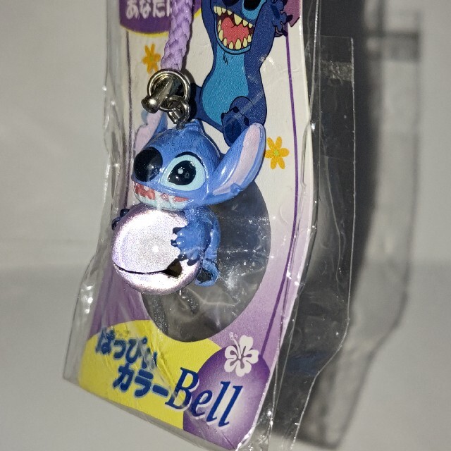 STITCH(スティッチ)のディズニー❇️スティッチ❇️はっぴぃカラーべるBell❇️鈴❇️紫❇️ストラップ エンタメ/ホビーのおもちゃ/ぬいぐるみ(キャラクターグッズ)の商品写真