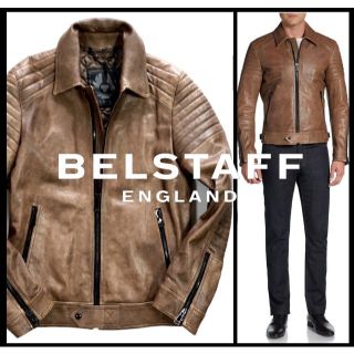 ベルスタッフ(BELSTAFF)の新品 BELSTAFF ベルスタッフ エコダウンバイカーレザーライダース(レザージャケット)