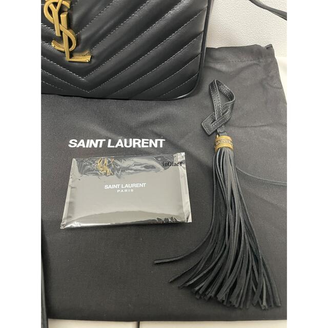 Saint Laurent(サンローラン)の黒×金 正規新品 Saint laurent サンローラン ルー カメラバッグ レディースのバッグ(ショルダーバッグ)の商品写真