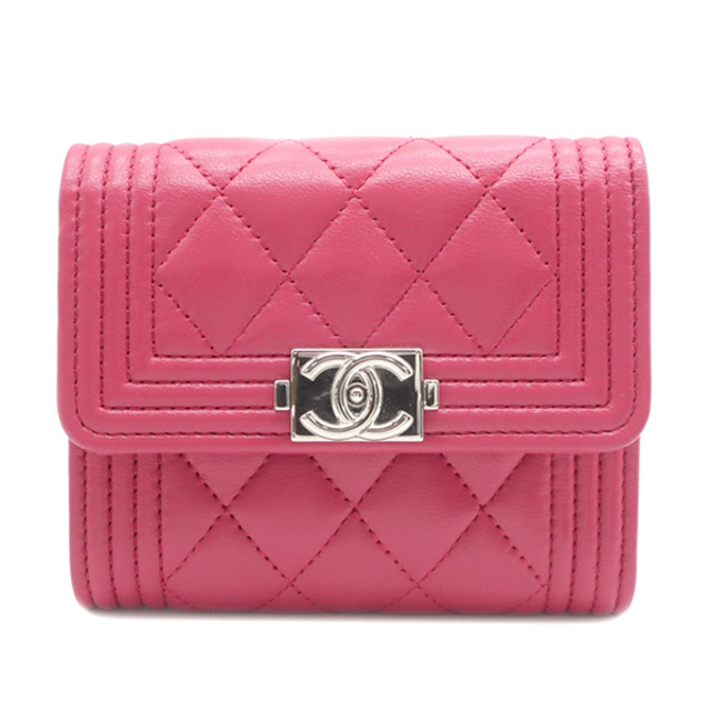 新規購入 - CHANEL シャネル A8 ウォレット コンパクト ボーイシャネル