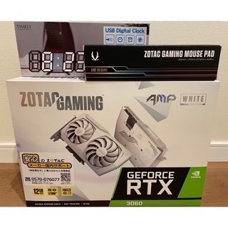 ZOTAC RTX 3060 AMP White Edition  おまけ付き(PCパーツ)