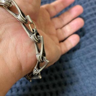 CHROME HEARTS クロムハーツ WINDOW CHAIN ウインドウ チェーン シルバーブレスレット バングル シルバー