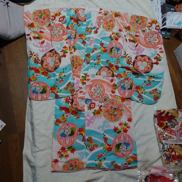 女児着物　七五三　正月　祝事 キッズ/ベビー/マタニティのキッズ服女の子用(90cm~)(和服/着物)の商品写真