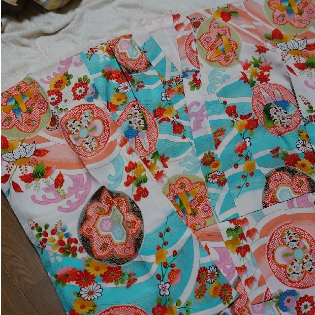 女児着物　七五三　正月　祝事 キッズ/ベビー/マタニティのキッズ服女の子用(90cm~)(和服/着物)の商品写真