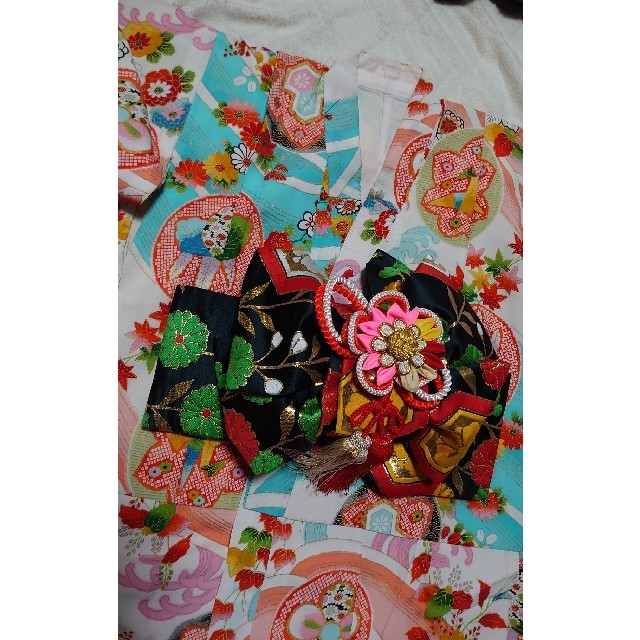 女児着物　七五三　正月　祝事 キッズ/ベビー/マタニティのキッズ服女の子用(90cm~)(和服/着物)の商品写真