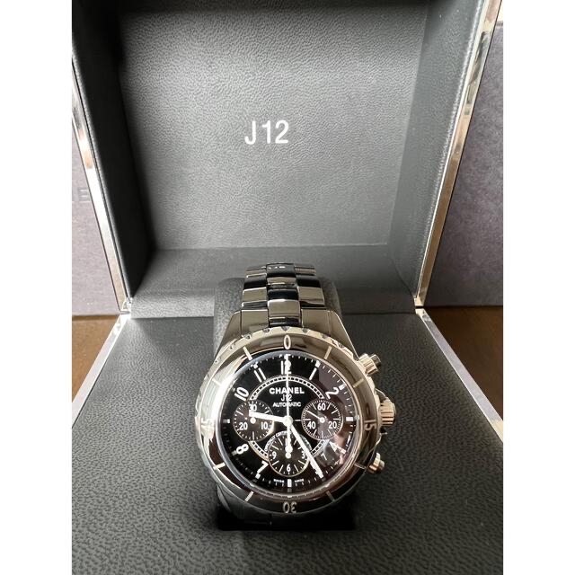腕時計(アナログ)CHANEL シャネルJ12クロノグラフ41mmセラミック