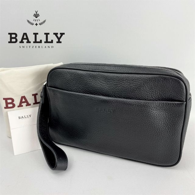 ほぼ未使用■BALLY バリー■ ダブルジップ セカンドバッグ クラッチバッグ