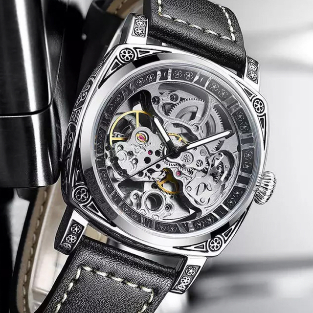 KIMSOUN 自動巻き スケルトン腕時計 ビンテージ ドイツ ブランドの通販 