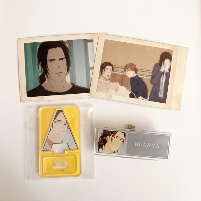 banana fish ぱしゃこれ　ブランカ　ネームプレート　アクスタ エンタメ/ホビーのおもちゃ/ぬいぐるみ(キャラクターグッズ)の商品写真