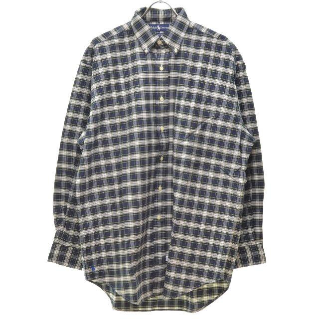 Ralph Lauren - 【RALPHLAUREN】90s The Big Oxford チェック裾 Ralph Lauren - 【RALPHLAUREN】90s The Big Oxford チェック裾