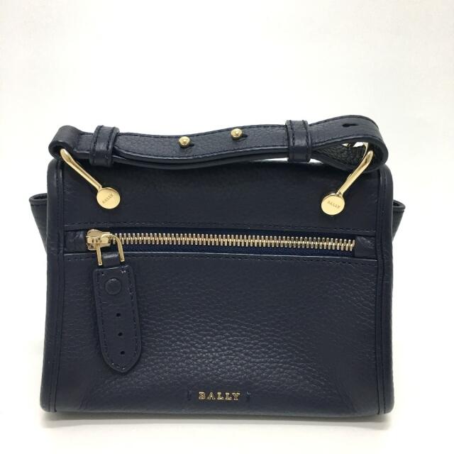 Bally(バリー)のバリー BALLY ロゴ 2WAY ショルダーバッグ レザー ネイビー レディースのバッグ(ショルダーバッグ)の商品写真