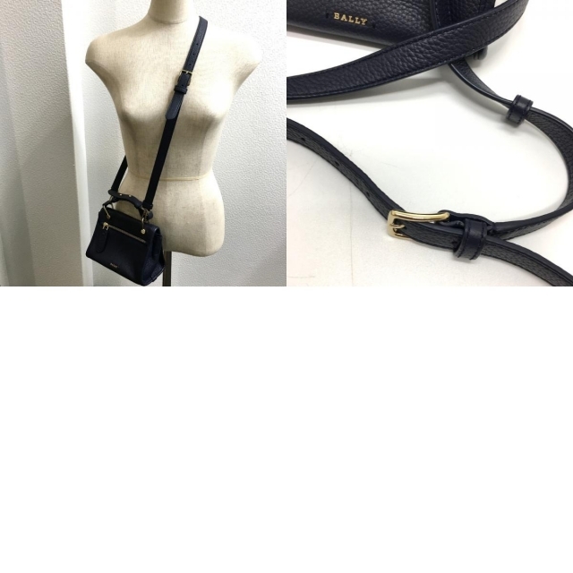 Bally - バリー BALLY ロゴ 2WAY ショルダーバッグ レザー Bally - バリー BALLY ロゴ 2WAY ショルダーバッグ レザー